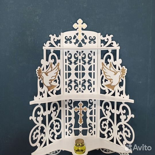 Полка для икон Иконостас Модель 130 Красный угол 1