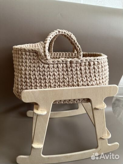 Детская люлька плетеная