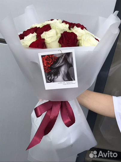 Роза Кения Букет из роз Доставка Цветы