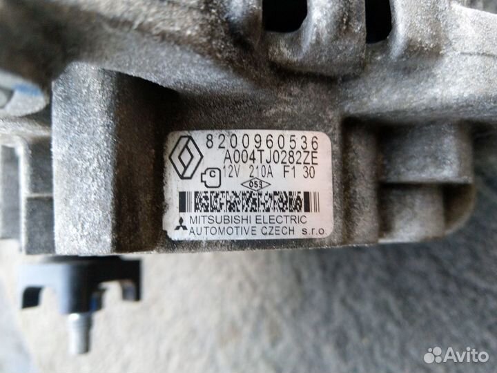 Генератор рено лагуна 3 2.0 дизель m9r 8200960536