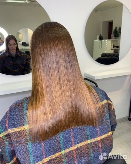 Кератиновое выпрямление