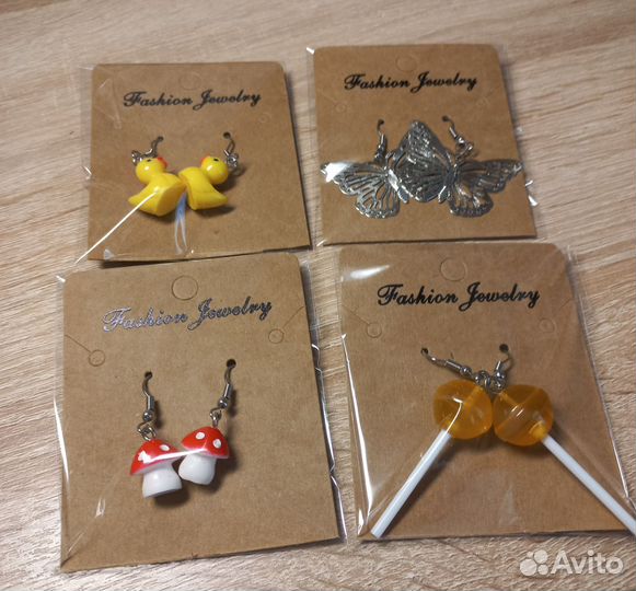 Серьги набор бижутерия