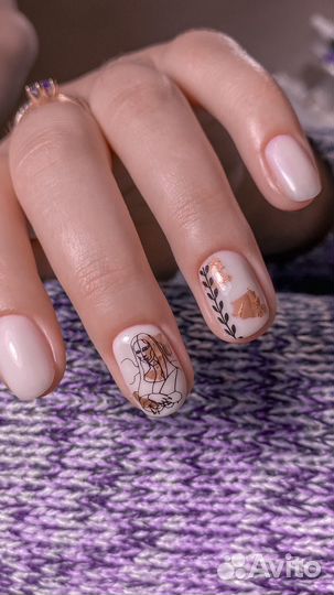 Маникюр, покрытие гель лаком, наращивание