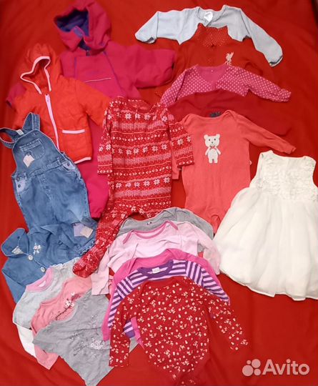 Вещи на девочку на 6-9,9-12, 12-18 мес