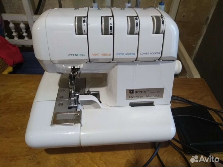 Оверлок 4х ниточный acme 300