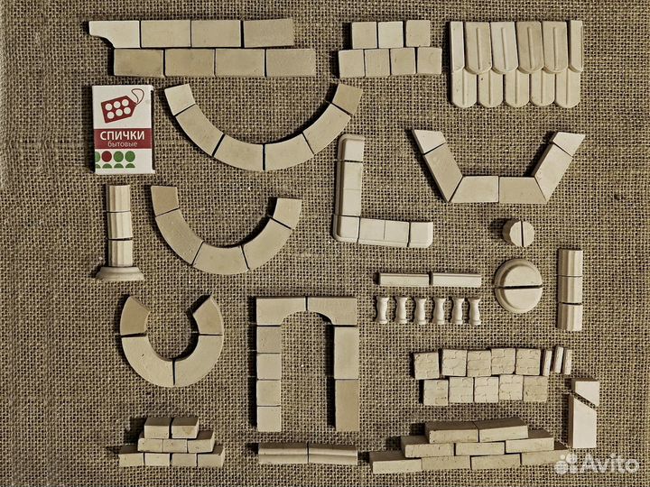 Мини кирпичики гипсовые. Конструктор для творчеств