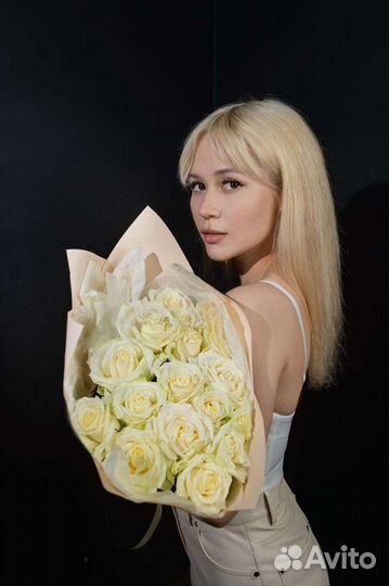 Букет из белых роз