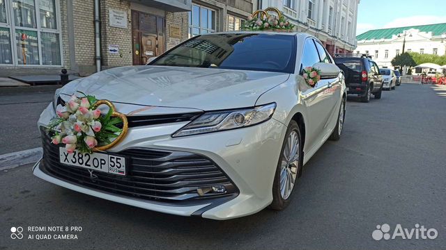 Прокат свадьбы тайота камри белого цвета