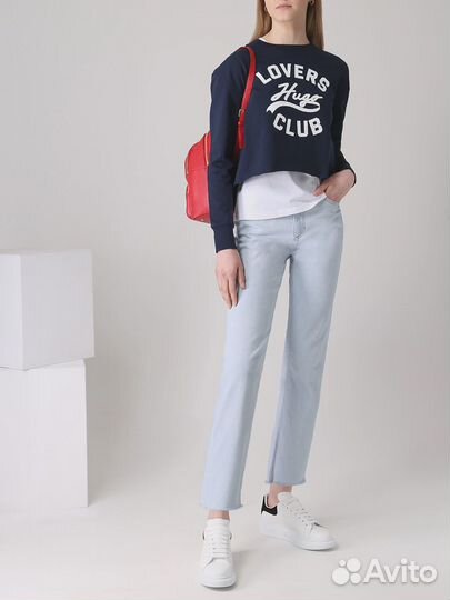 Толстовка хлопковая с принтом hugo