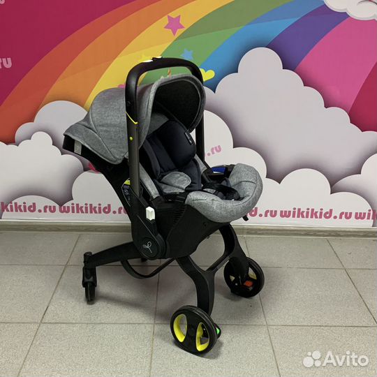 Коляска-автолюлька Darex 4в1, цвет серый