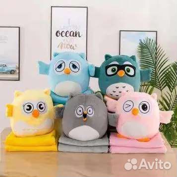 Подушка игрушка плед