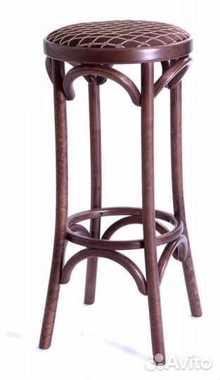 Табурет барный 750 Венский мягкий темный тон ткань 3 brown