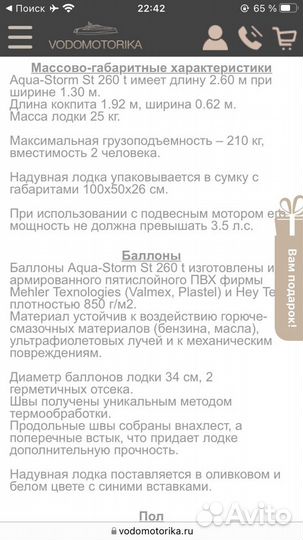 Надувная лодка storm