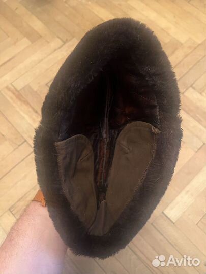 Шапка зимняя 'Пирожок - Горбачевка' 56 р-р