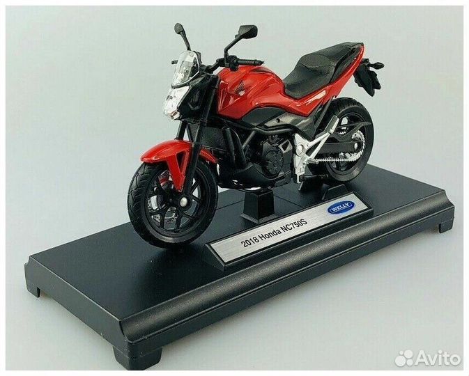 Модель мотоцикла Honda NC750S Welly 12854
