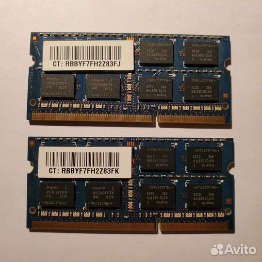 Оперативная память ddr3 для ноутбука