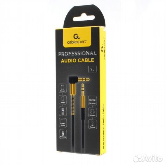 Кабель AUX 3,5 мм с угловым штекером