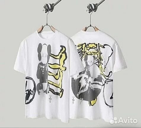 Футболка Travis Scott Cactus Jack X kaws X Fragmen