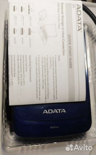 Внешний hdd adata hv320 1TB новый