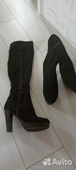 Сапоги замша еврозима 39