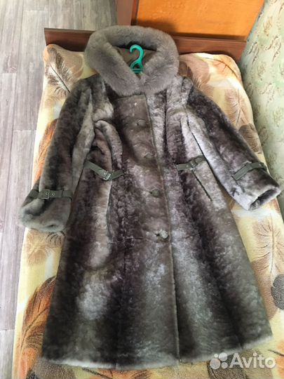 Шуба мутон, воротник писец