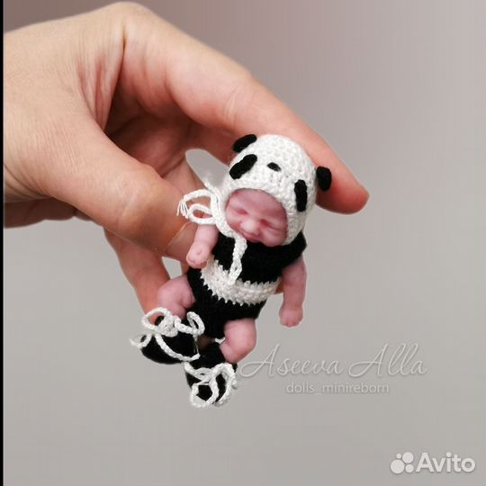 Пупсик из силикона 6 см для Barbie мини реборн