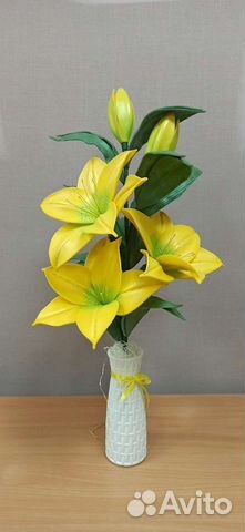 Светильник лилия из изолона