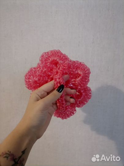 Мочалка, вихотки, розочка, шар, двуручная