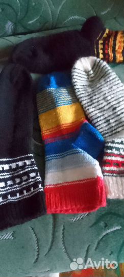 Носки вязаные шерстяные