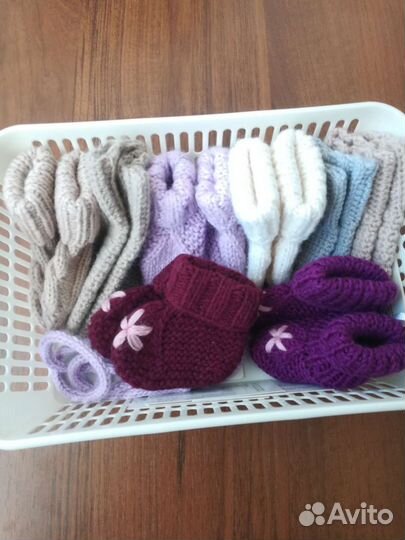 Носки детские вязаные шерстяные