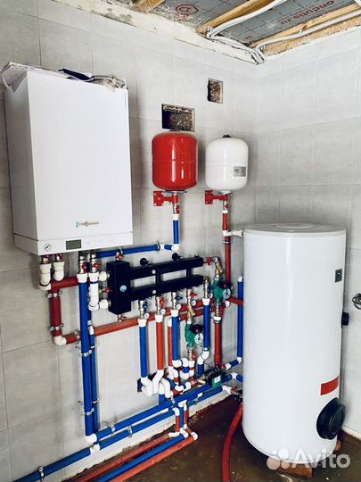 Монтаж систем отопления, водоснабжения, теплый пол