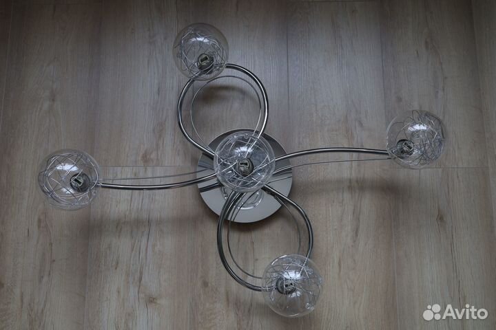 Люстра Colours Paralia 5 х G9 х 30 Вт хром