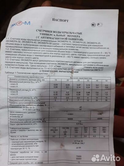 Счетчик воды