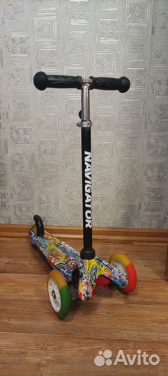 Самокат детский трехколесный бу