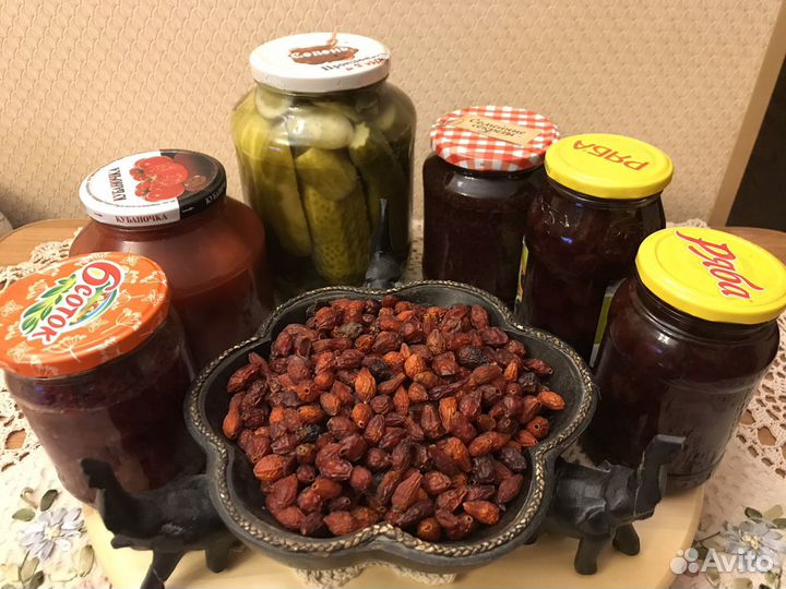 Варенье из малины, смородины Грибы Чай травяной