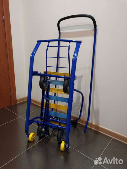 Санки Nika Тимка 5 Универсал т5у, голубой/желтый