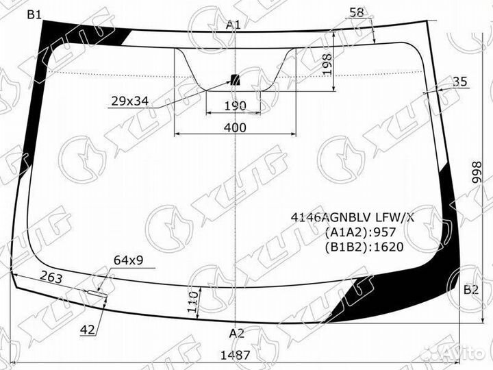 Стекло лобовое hyundai i40 (Российская сборка) 4
