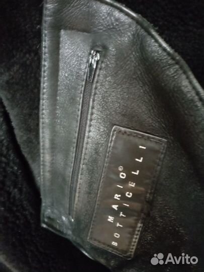 Кожаная дубленка мужская