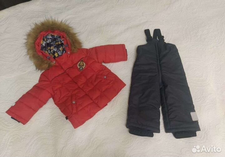 Зимний костюм для мальчика 80 см