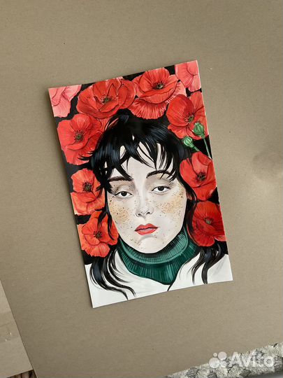 Картина портретная Мак