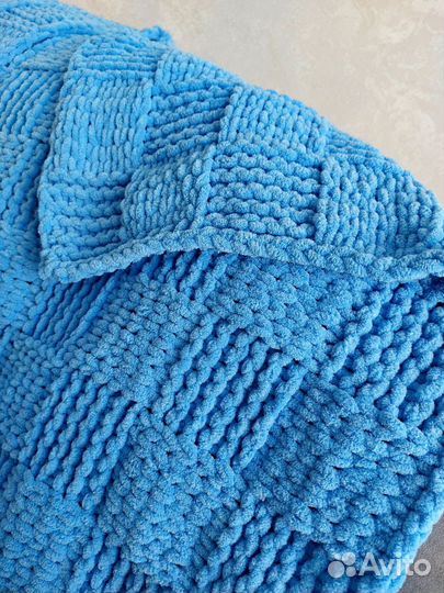 Плед из Ализе пуффи для малыша