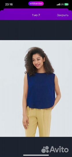 Топ льняной united colors of benetton 44-46