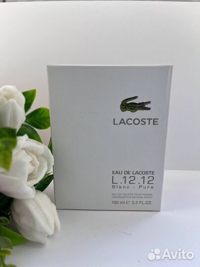 Парфюм мужской Lacoste L.12.12 Blanc – Pure (Euro)