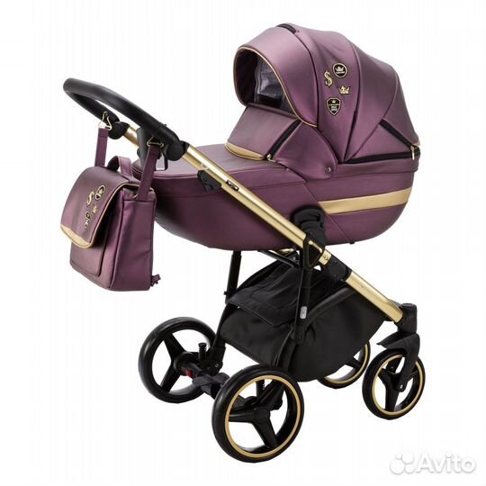 Adamex Cortina 100 эко кожа CT335 сиреневая+золот