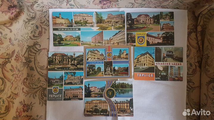 Открытки с видами Чехословакии, винтаж, 1973-78 г