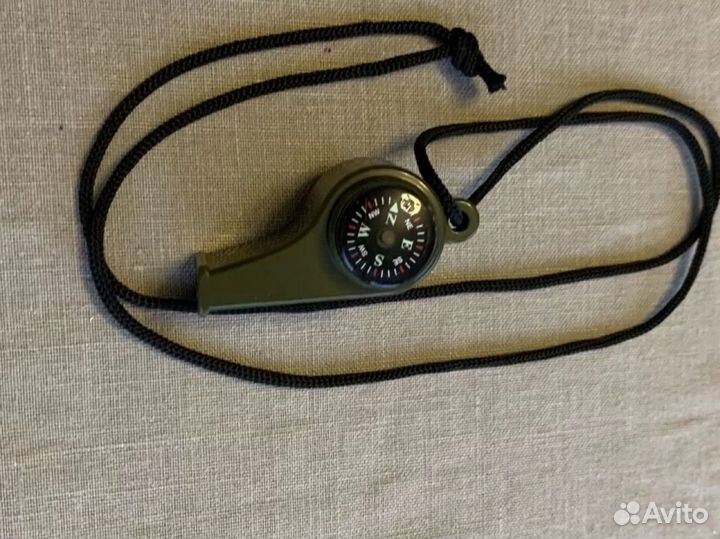 Туристический свисток с компасом и термометром