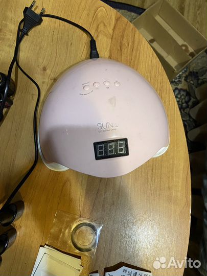 Набор для маникюра с лампой