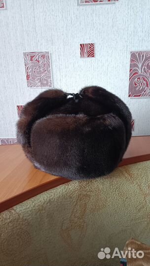 Норковая шапка мужская ушанка