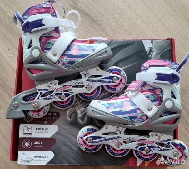 Ролики Roces (42-43) и Reaction 26-34 + защита