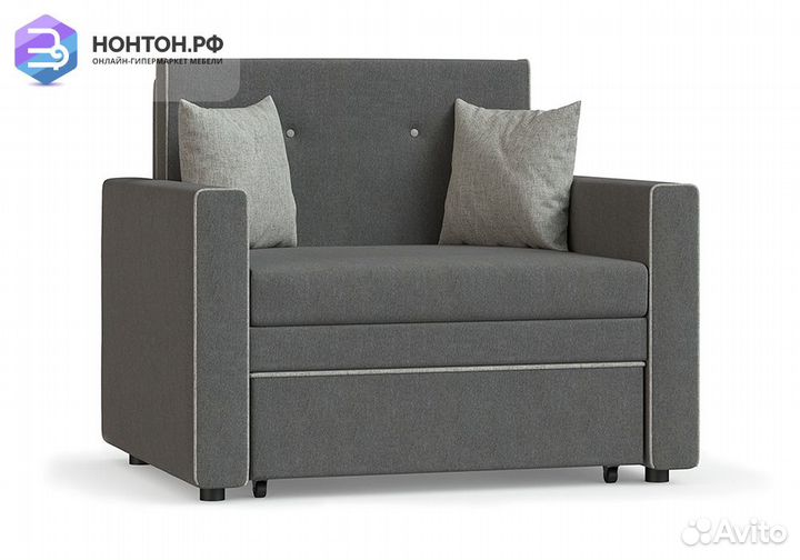 Кресло выкатное Найс серое / светло-серое